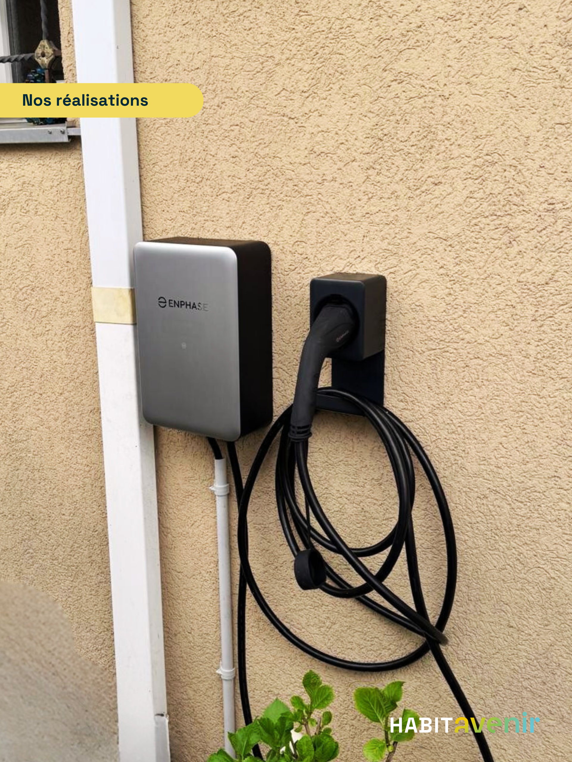 installation borne de recharge enphase