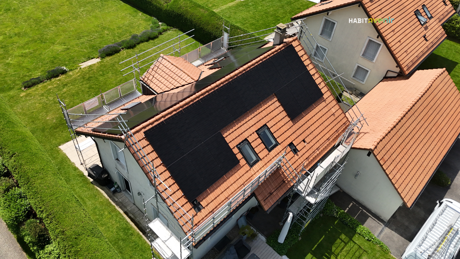 Réalisation photovoltaïque à Bassins (VD)